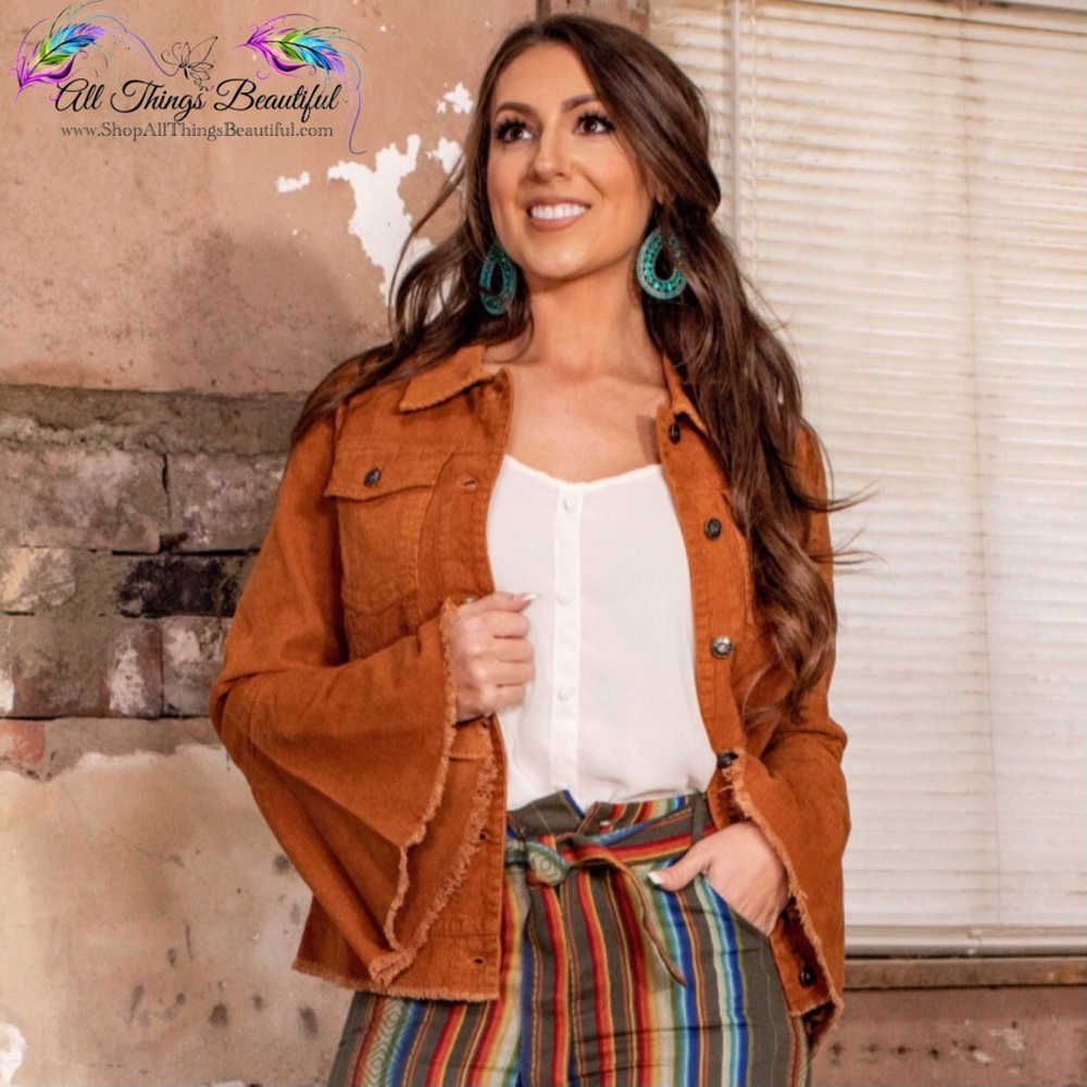 ⭐️L&B Carolina Corduroy Bell Sleeve Jacket⭐️